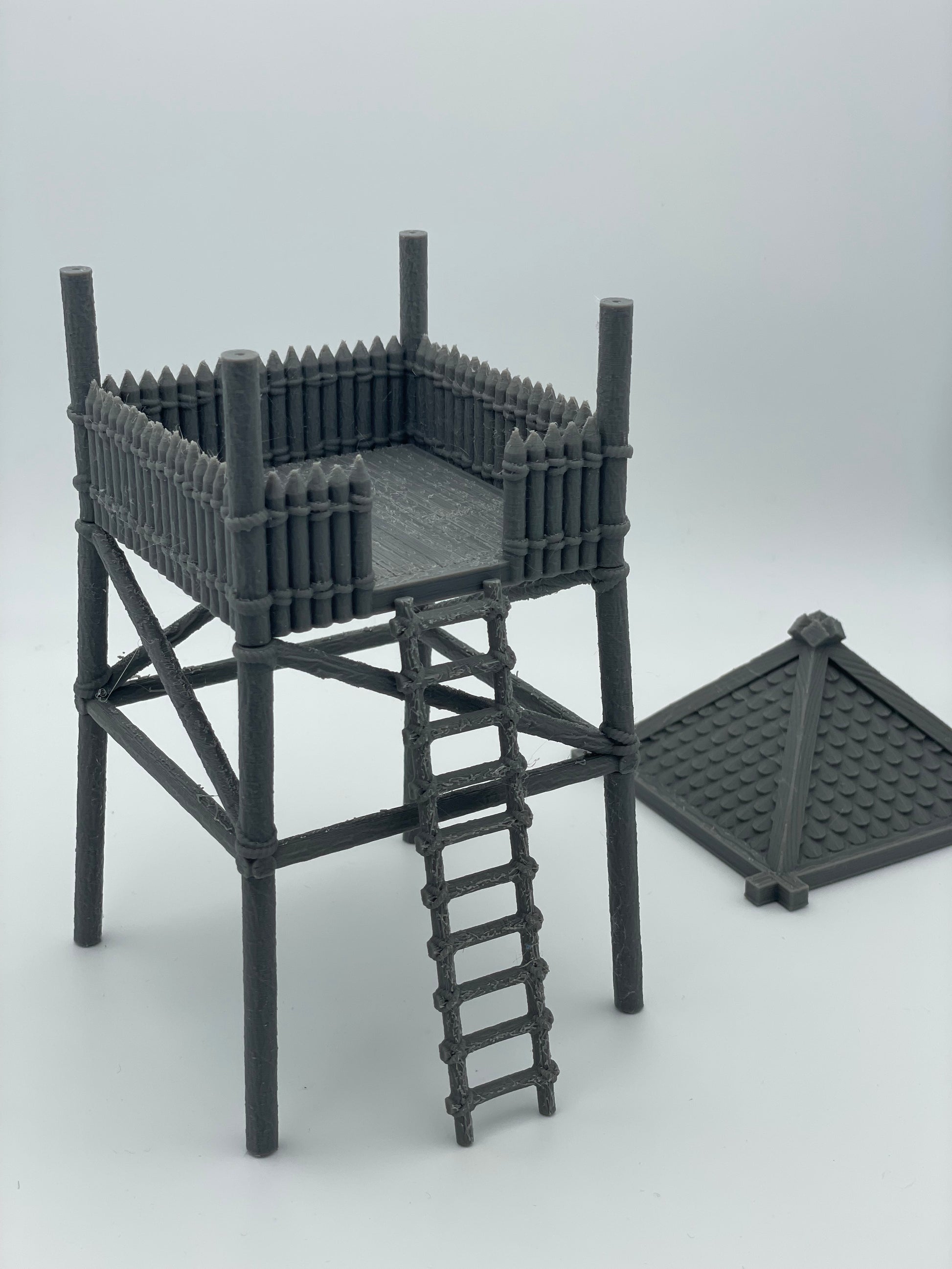 Produktfoto Tabletop 28mm The Printing Goes Ever On (TPGEO)  0: Wachturm aus Holz - Ausguck der Pferdeherren