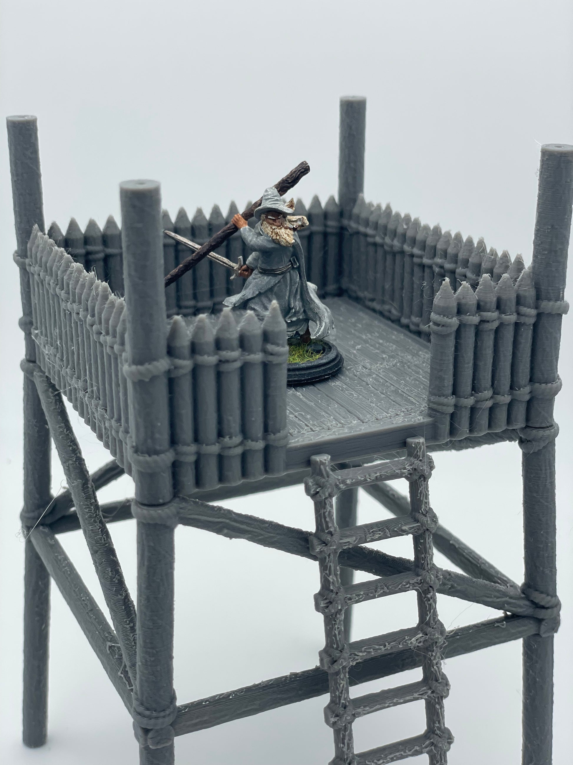Produktfoto Tabletop 28mm The Printing Goes Ever On (TPGEO)  0: Wachturm aus Holz - Ausguck der Pferdeherren