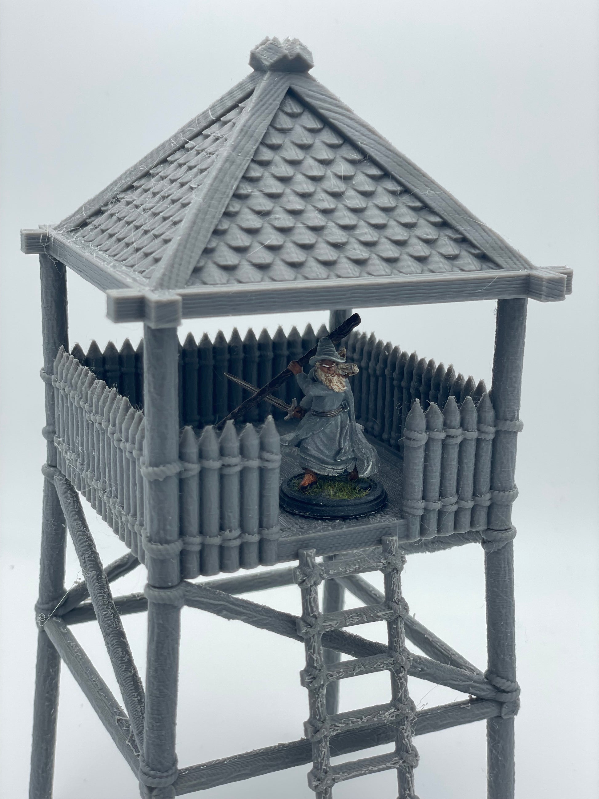 Produktfoto Tabletop 28mm The Printing Goes Ever On (TPGEO)  0: Wachturm aus Holz - Ausguck der Pferdeherren