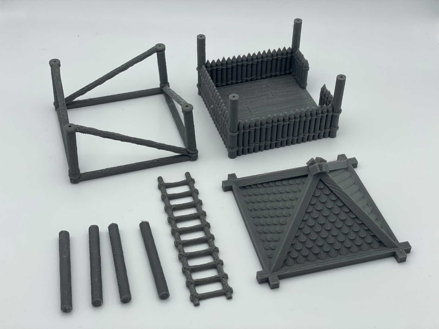 Produktfoto Tabletop 28mm The Printing Goes Ever On (TPGEO)  0: Wachturm aus Holz - Ausguck der Pferdeherren