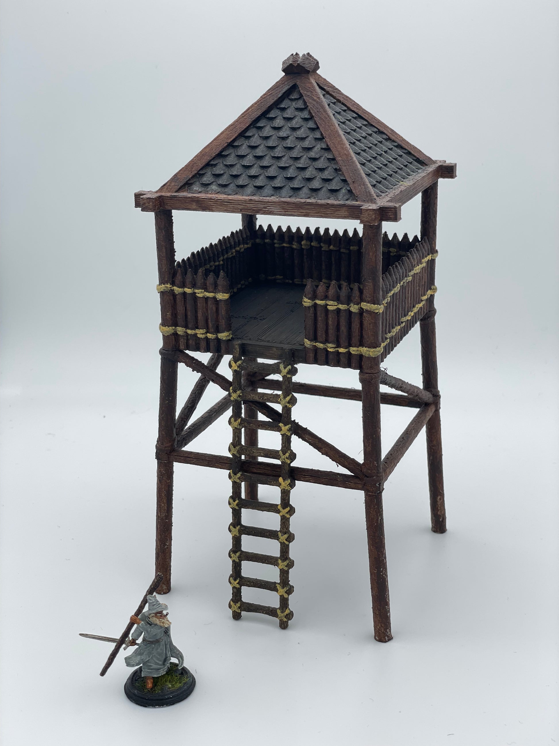Produktfoto Tabletop 28mm The Printing Goes Ever On (TPGEO)  0: Wachturm aus Holz - Ausguck der Pferdeherren