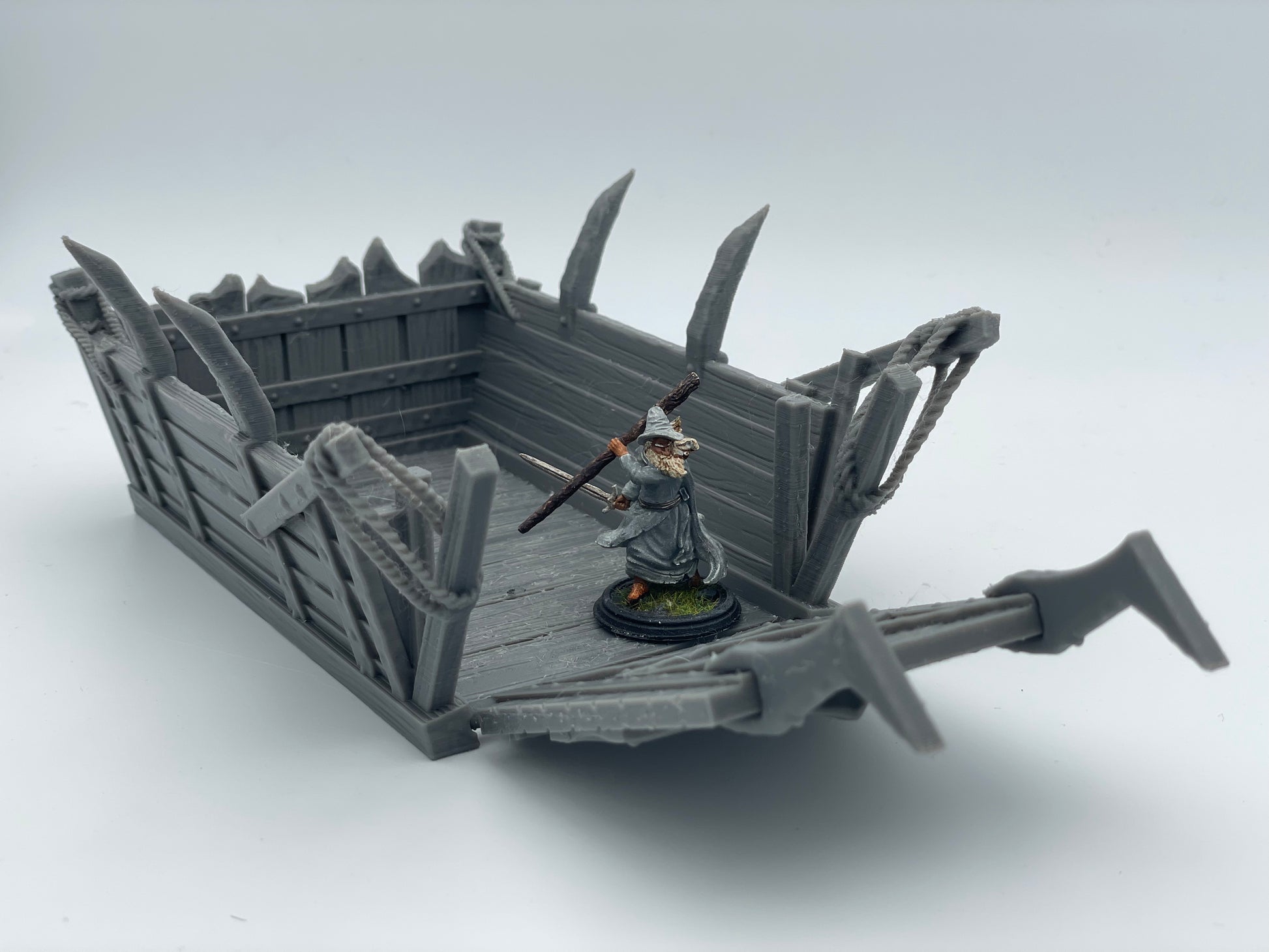 Productfoto Tabletop 28mm The Printing Goes Ever On (TPGEO) 0: Kleine landingsboot - Transportboot van de Orks - Vlot voor belegering