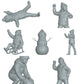 Diorama modelbouw productfoto 0: Winterse kinderen - 7 figuren - Sneeuwman en sneeuwballengevecht