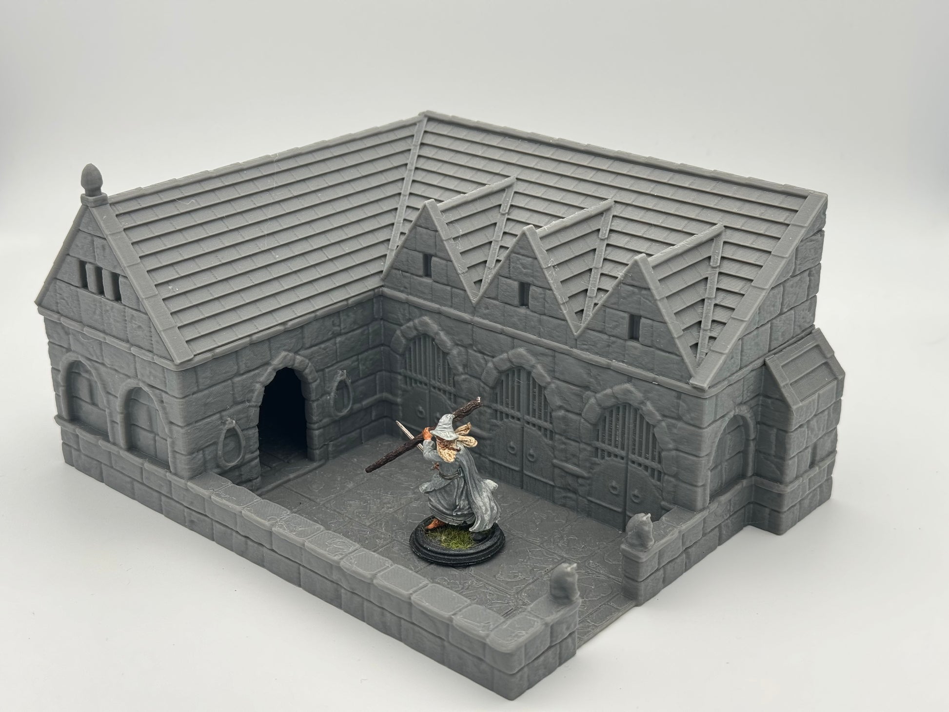 Productfoto Tabletop 28mm The Printing Goes Ever On (TPGEO) 0: Stallingen Ivory City - Gebouw Koninkrijk Gonthan - Stallen Tabletop Terrein