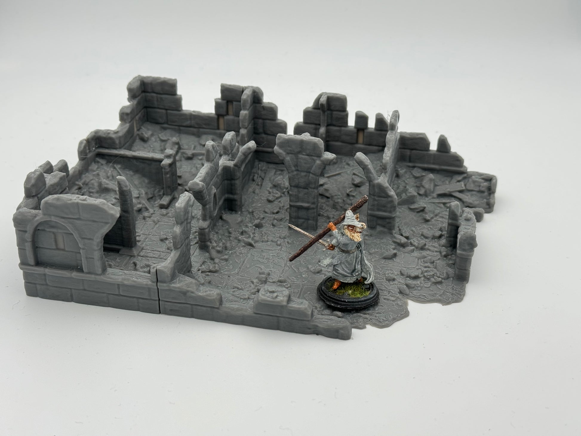 Productfoto Tabletop 28mm The Printing Goes Ever On (TPGEO) 0: Stallen Ruïnes Ivory City - Gebouw Koninkrijk Gonthan - Stallen Ruïnes Tabletop Terrein
