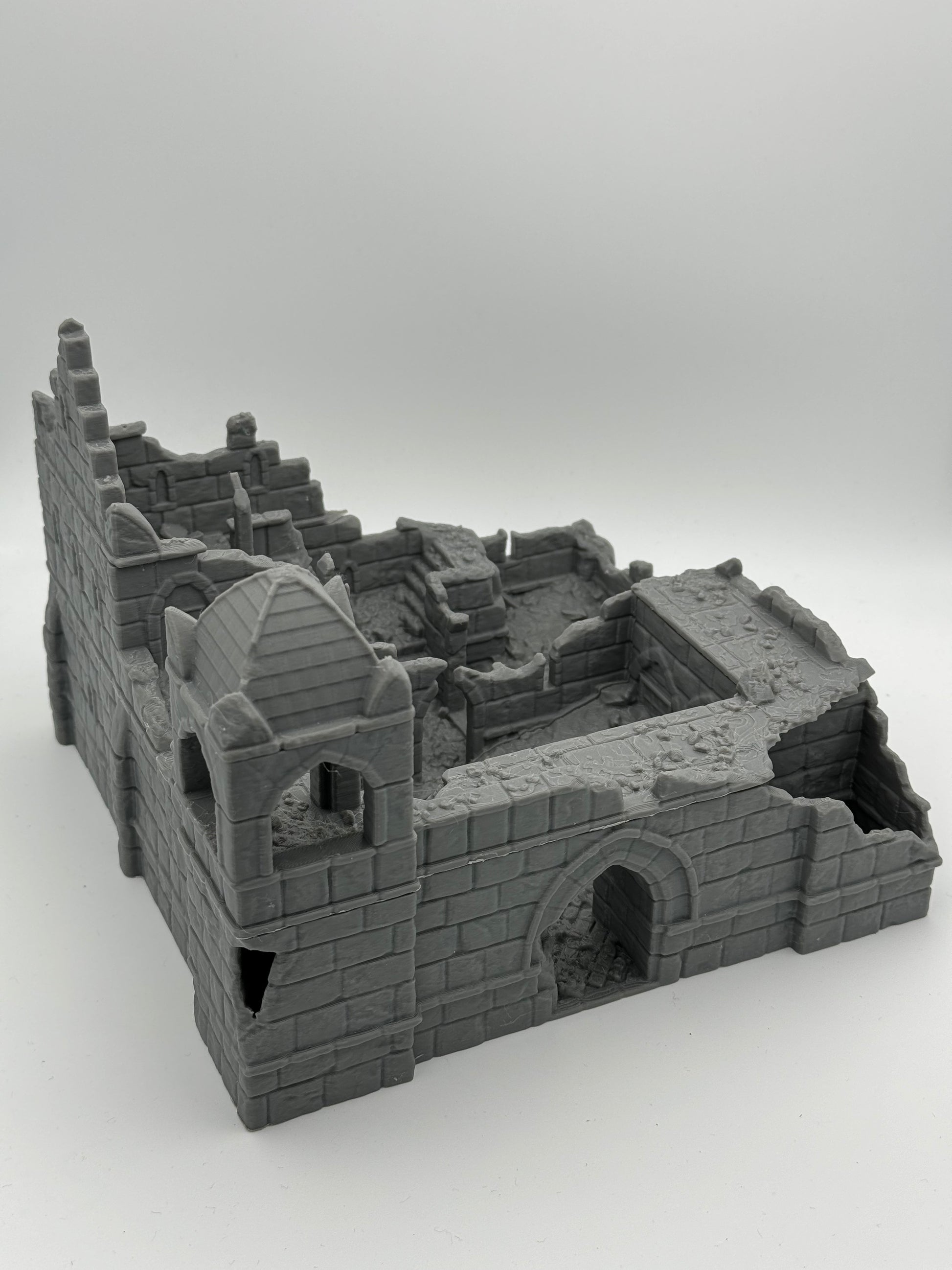Productfoto Tabletop 28mm The Printing Goes Ever On (TPGEO) 0: Kazerne Ruïnes Ivory City - Gebouw Koninkrijk Gonthan - Kazerne Ruïnes Tabletop Terrain