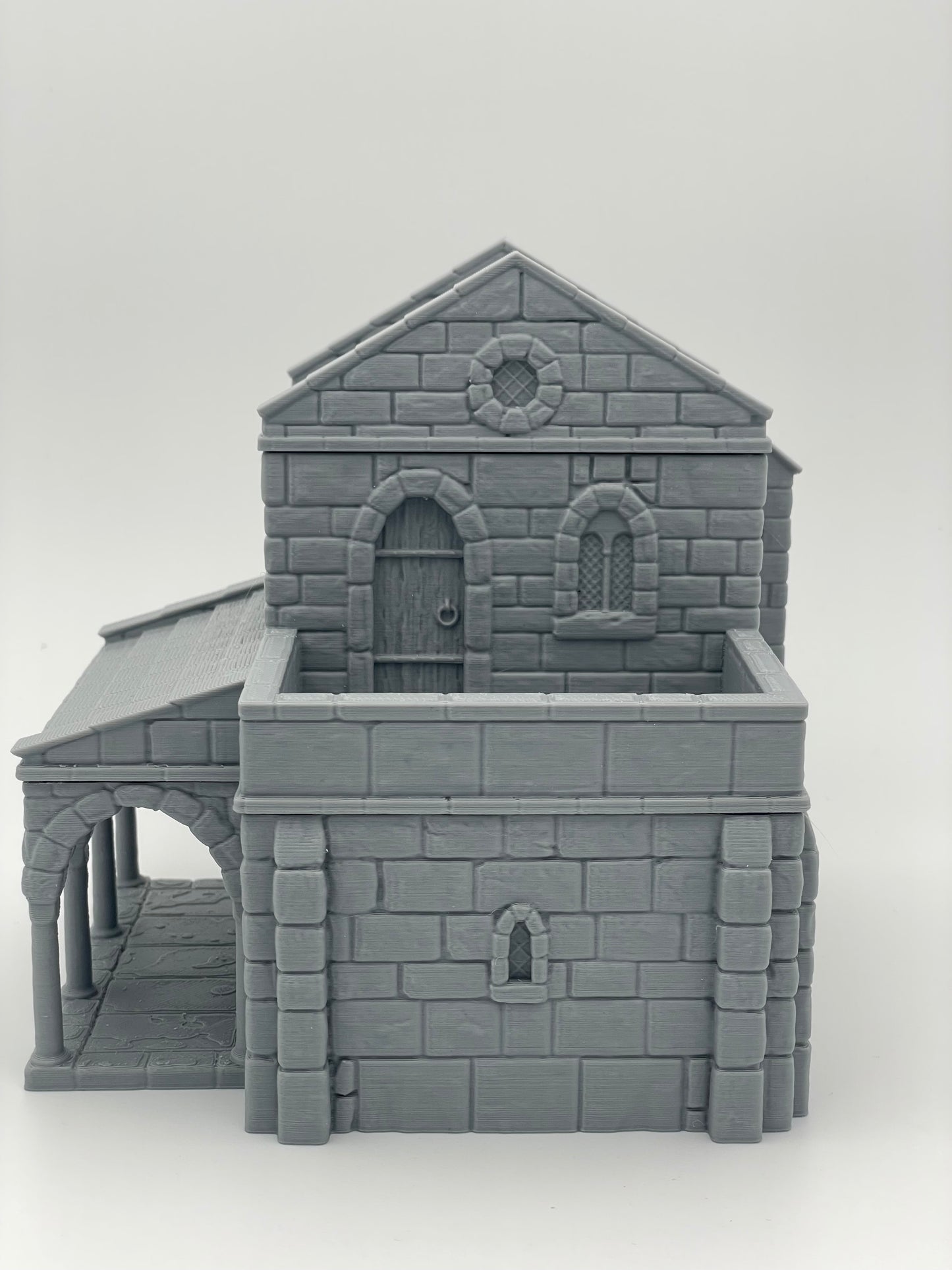 Productfoto Tabletop 28mm The Printing Goes Ever On (TPGEO) 0: Middeleeuws Woonhuis A - Steenachtig Gebouw uit het Mensenrijk Gonthan - Beweegbaar Terrein
