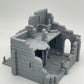 Productfoto Tabletop 28mm The Printing Goes Ever On (TPGEO) 0: Ruïne middeleeuws woonhuis A2 - Overblijfselen van het gebouw uit het mensenrijk Gonthan