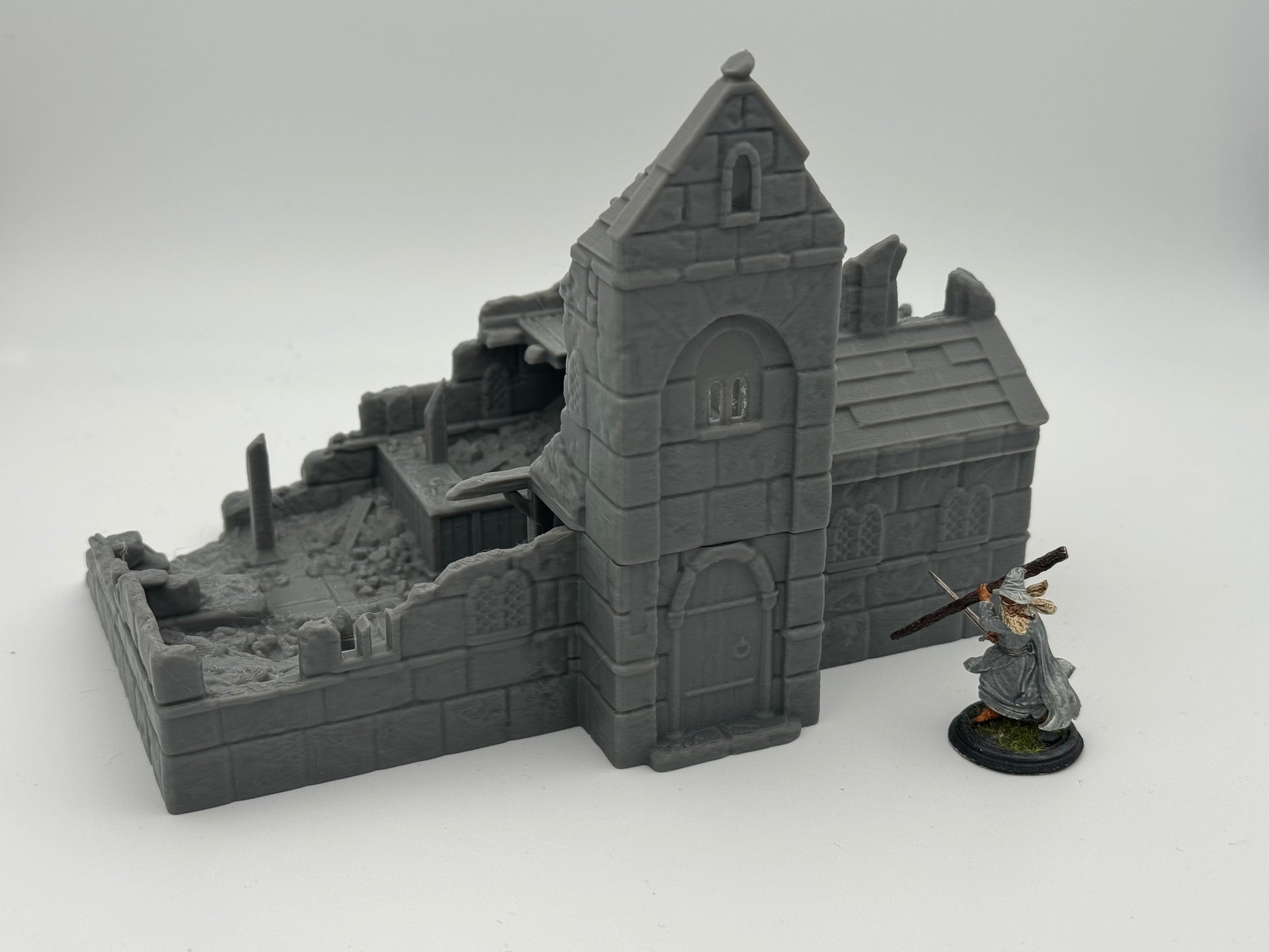 Productfoto Tabletop 28mm The Printing Goes Ever On (TPGEO) 0: Herberg Ruïnes Ivory City - Gebouw Koninkrijk Gonthan - Inn Tabletop Terrain