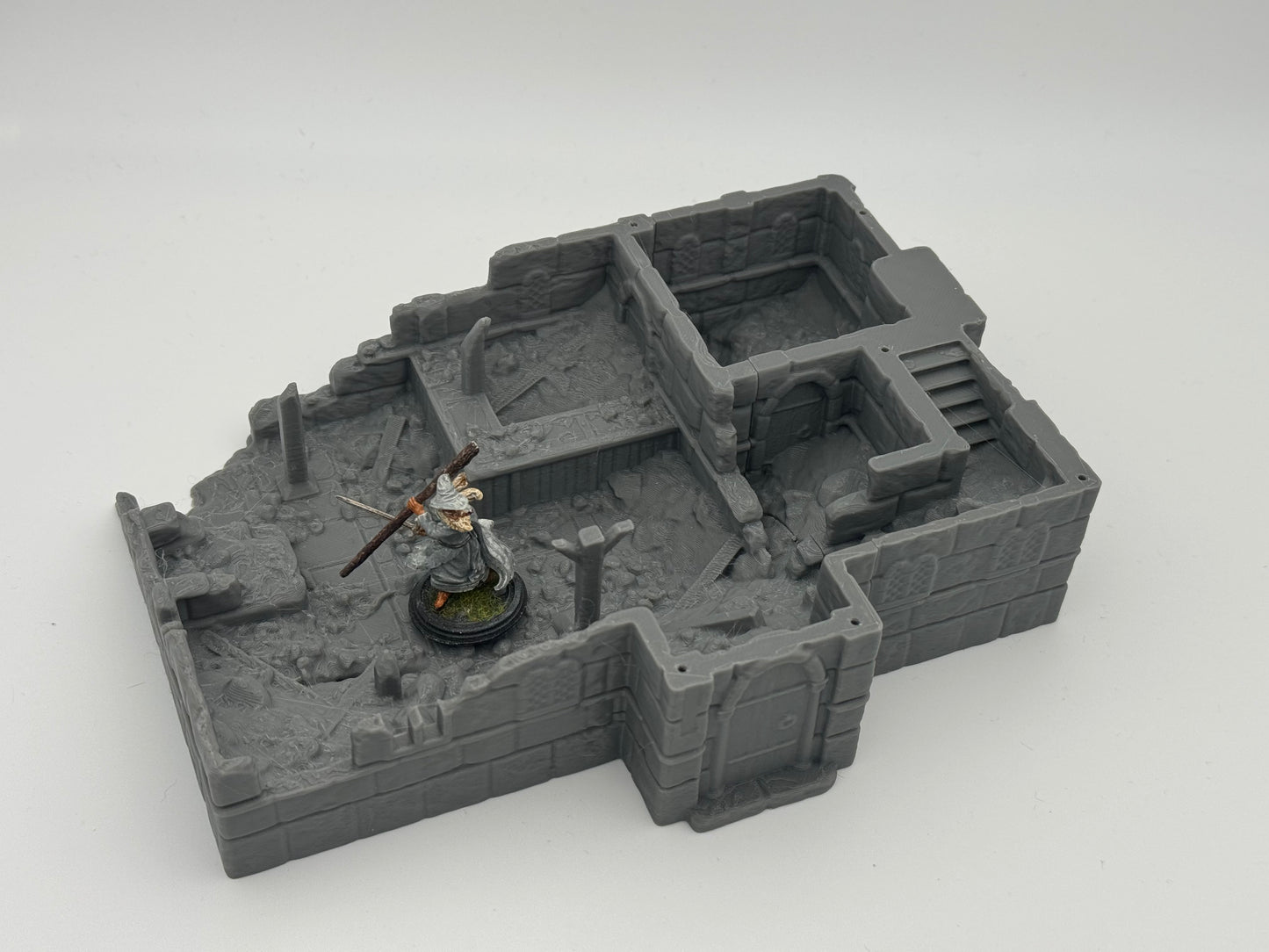 Productfoto Tabletop 28mm The Printing Goes Ever On (TPGEO) 0: Herberg Ruïnes Ivory City - Gebouw Koninkrijk Gonthan - Inn Tabletop Terrain