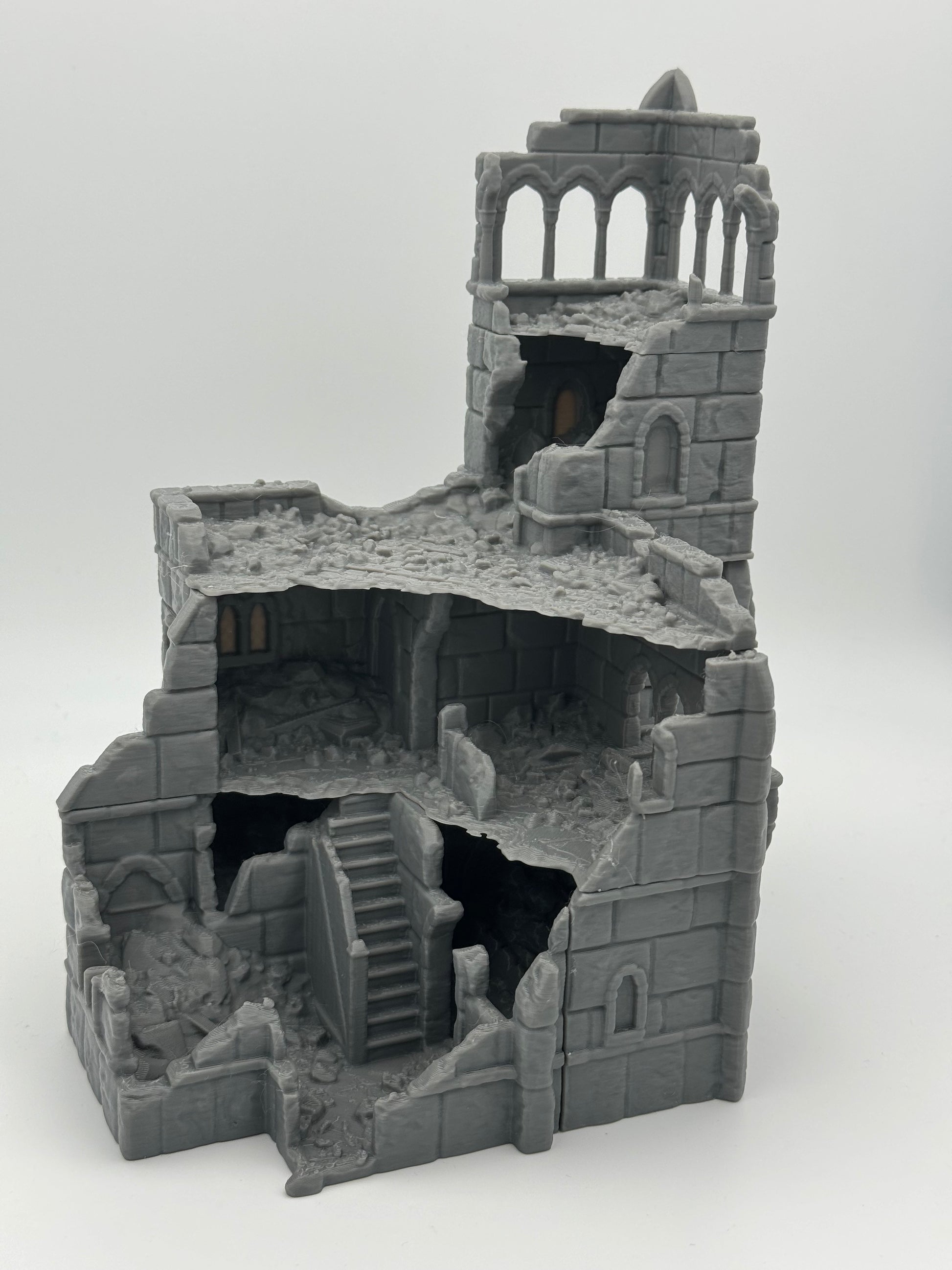 Produktfoto Tabletop 28mm The Printing Goes Ever On (TPGEO)  0: Stadthalle Ruinen Ivory City - Gebäude Königreich Gonthan -  Town Hall Tabletop Terrain
