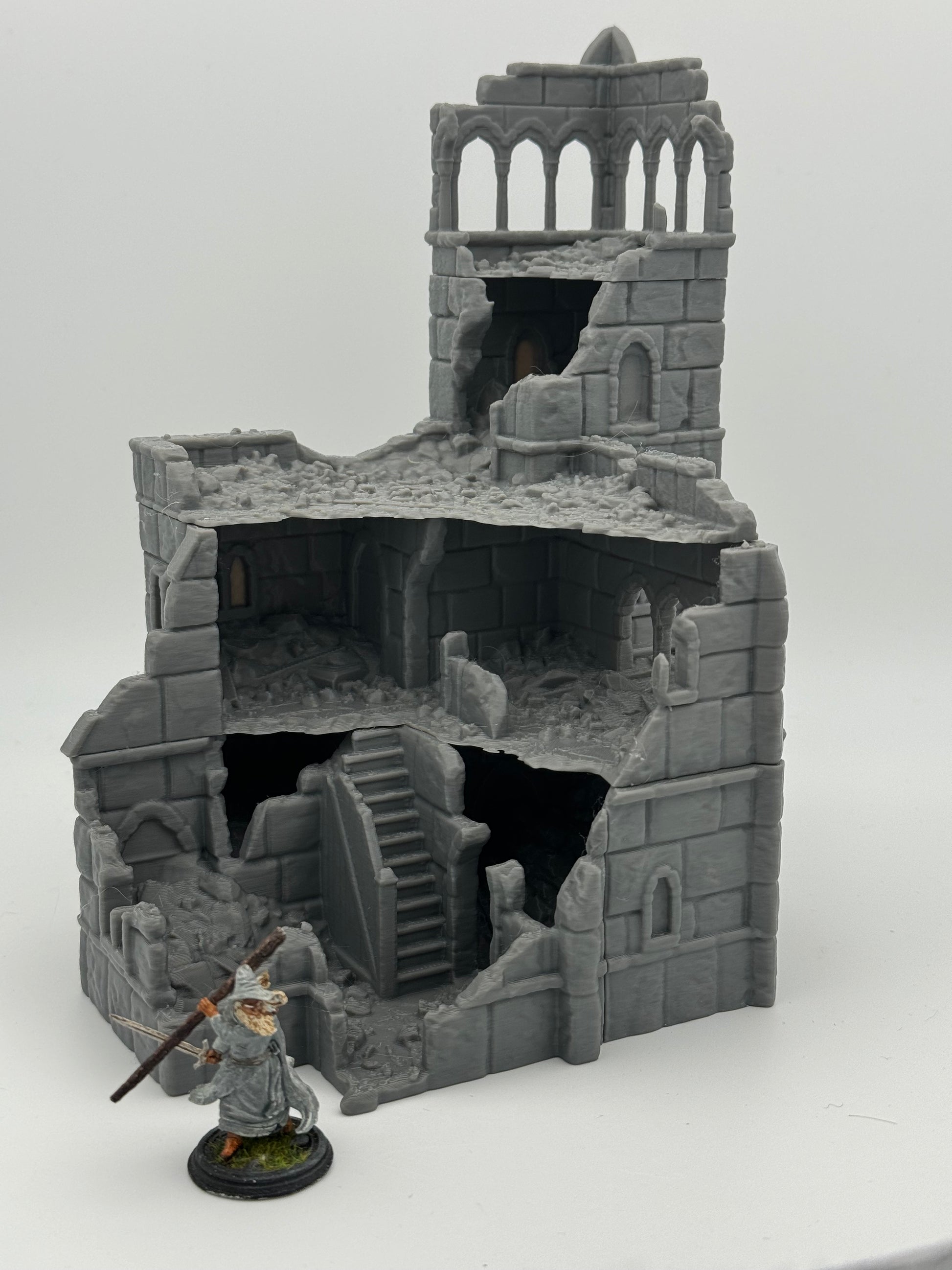 Produktfoto Tabletop 28mm The Printing Goes Ever On (TPGEO)  0: Stadthalle Ruinen Ivory City - Gebäude Königreich Gonthan -  Town Hall Tabletop Terrain