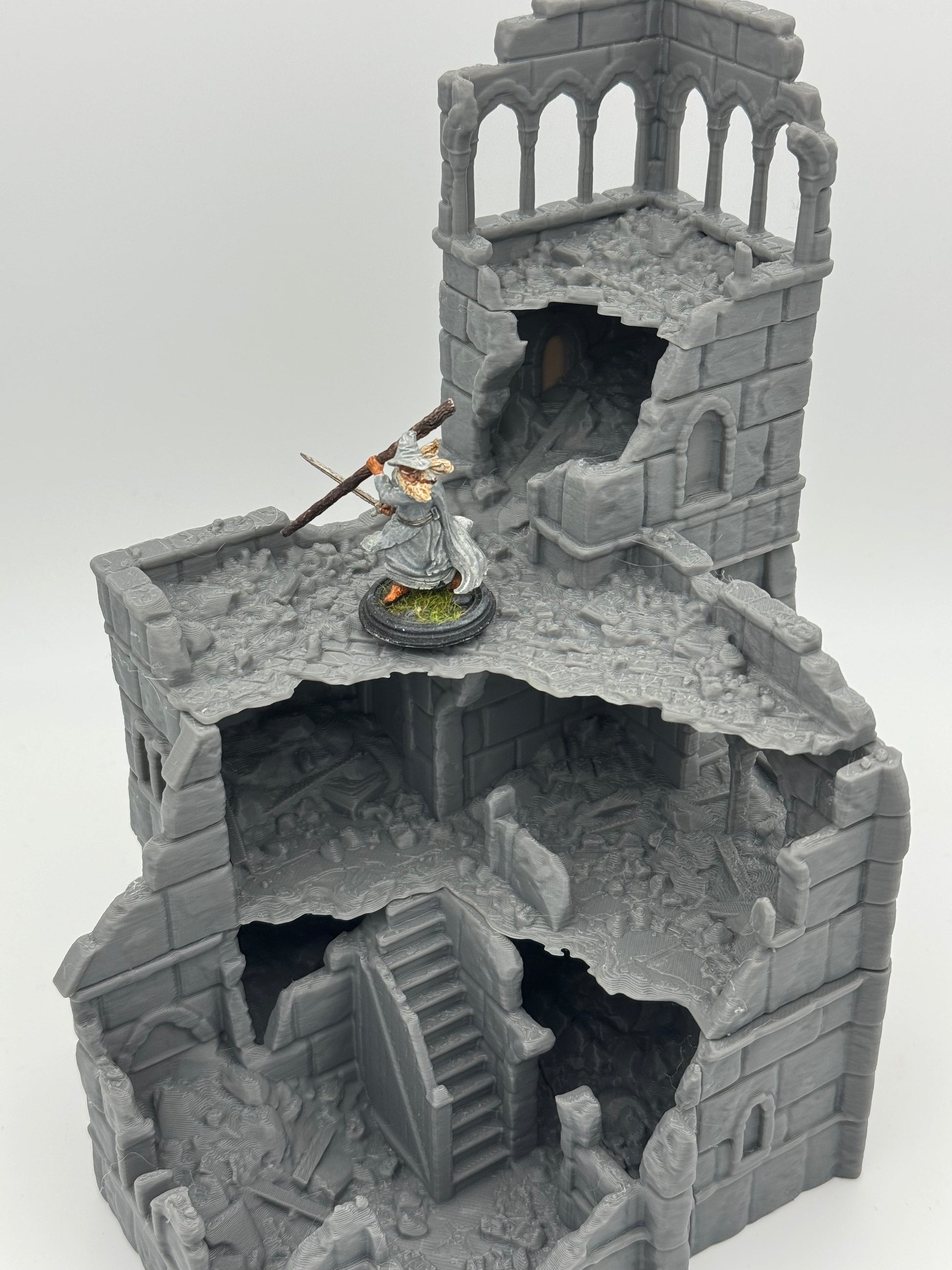 Produktfoto Tabletop 28mm The Printing Goes Ever On (TPGEO)  0: Stadthalle Ruinen Ivory City - Gebäude Königreich Gonthan -  Town Hall Tabletop Terrain