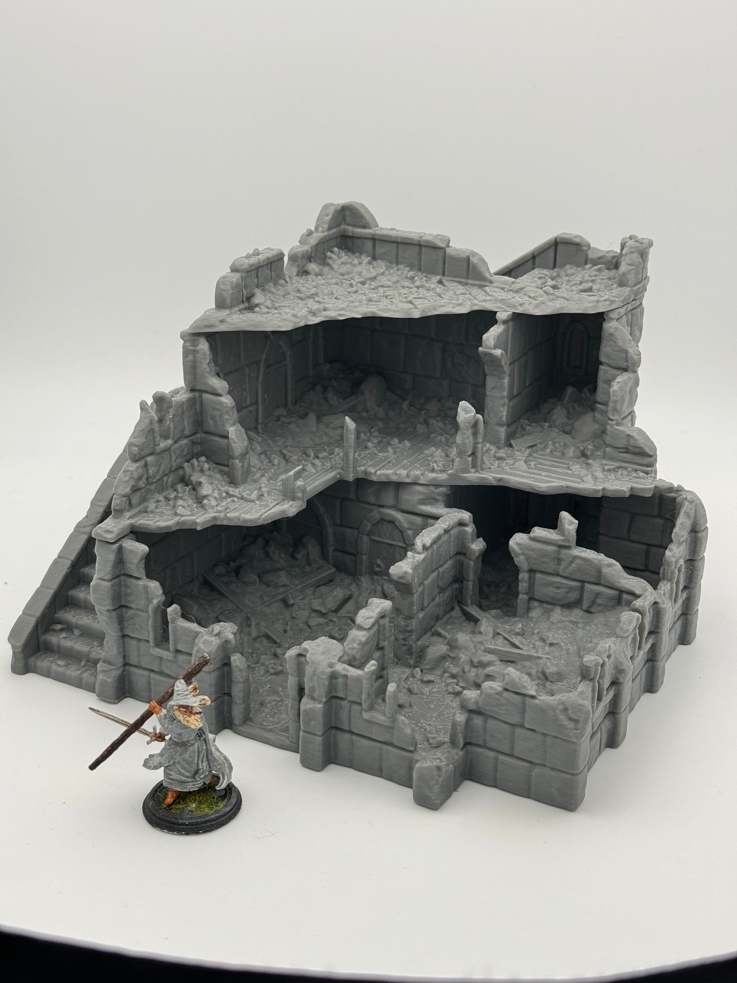 Productfoto Tabletop 28mm The Printing Goes Ever On (TPGEO) 0: Handelsplaats Ruïnes Ivory City - Gebouw Koninkrijk Gonthan - Handelszaal Tabletop Terrain