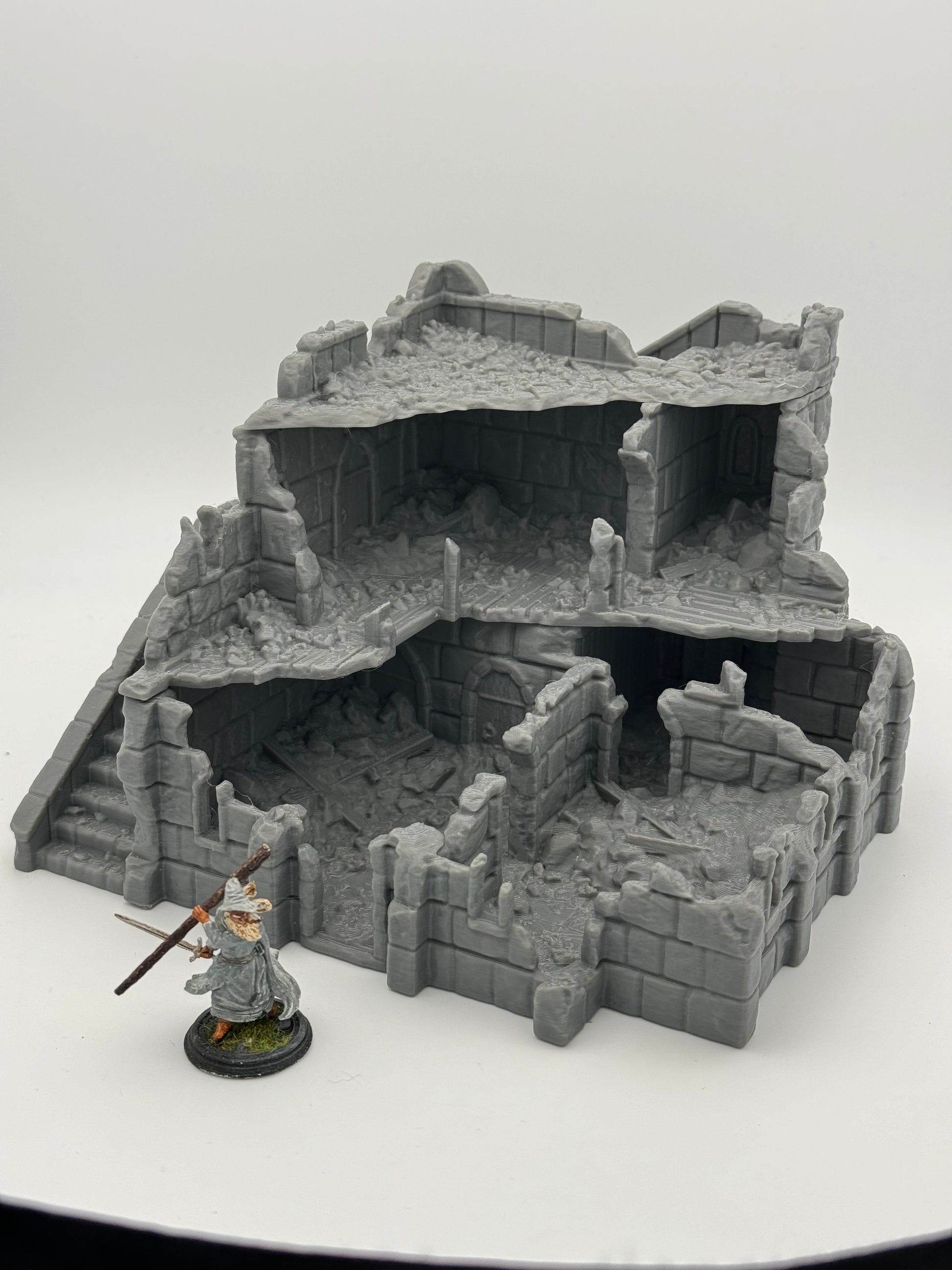 Productfoto Tabletop 28mm The Printing Goes Ever On (TPGEO) 0: Handelsplaats Ruïnes Ivory City - Gebouw Koninkrijk Gonthan - Handelszaal Tabletop Terrain