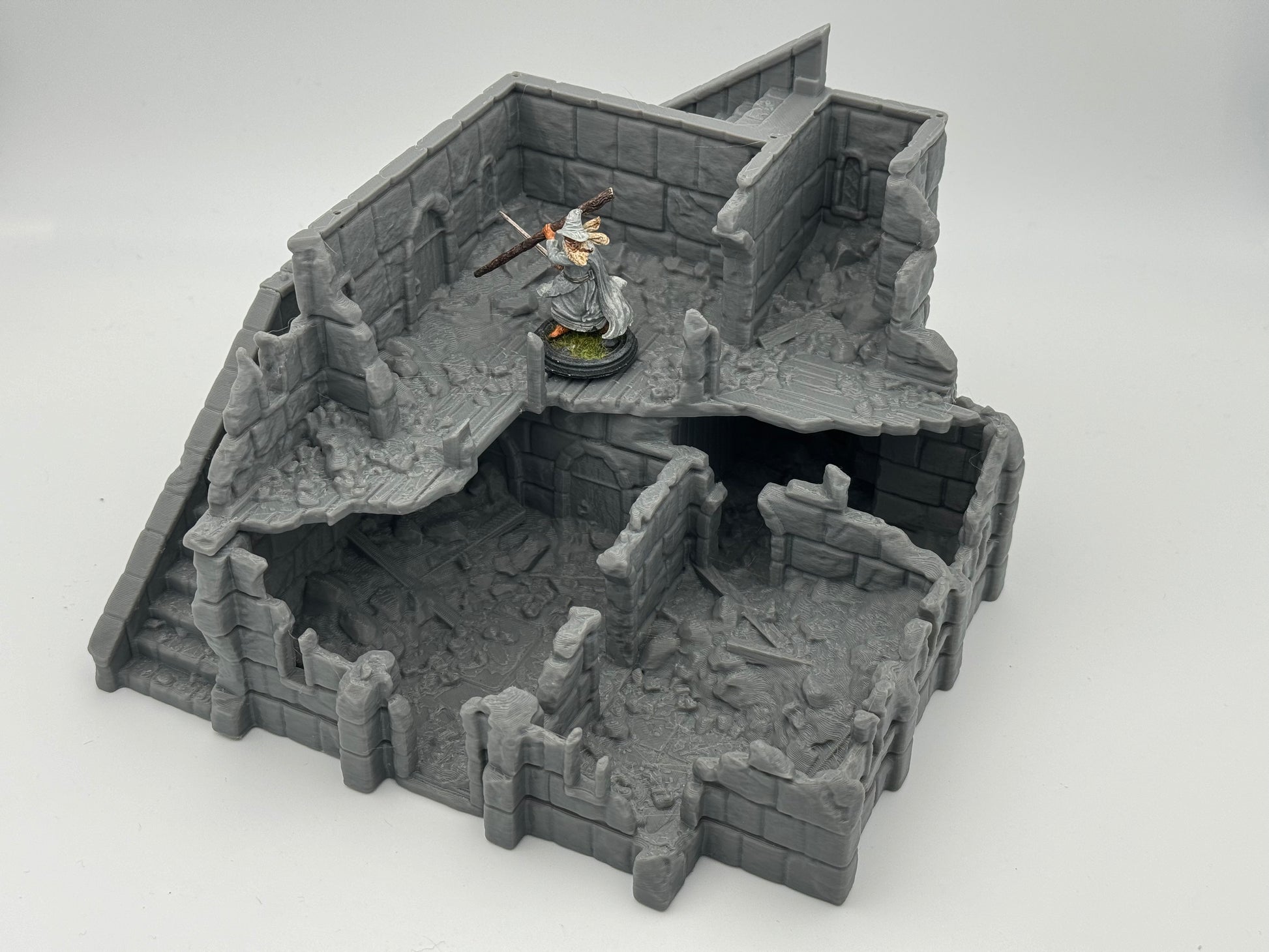 Productfoto Tabletop 28mm The Printing Goes Ever On (TPGEO) 0: Handelsplaats Ruïnes Ivory City - Gebouw Koninkrijk Gonthan - Handelszaal Tabletop Terrain