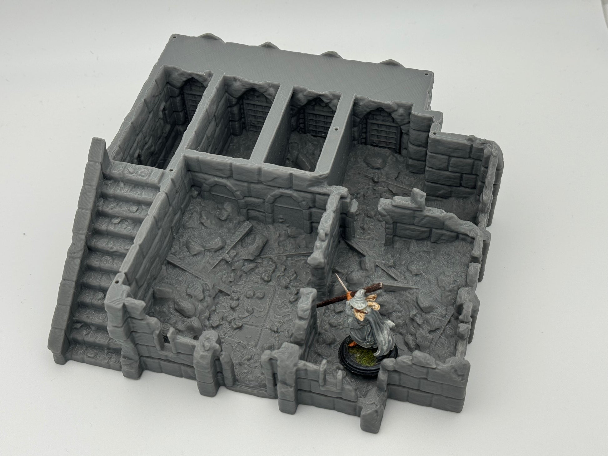 Productfoto Tabletop 28mm The Printing Goes Ever On (TPGEO) 0: Handelsplaats Ruïnes Ivory City - Gebouw Koninkrijk Gonthan - Handelszaal Tabletop Terrain