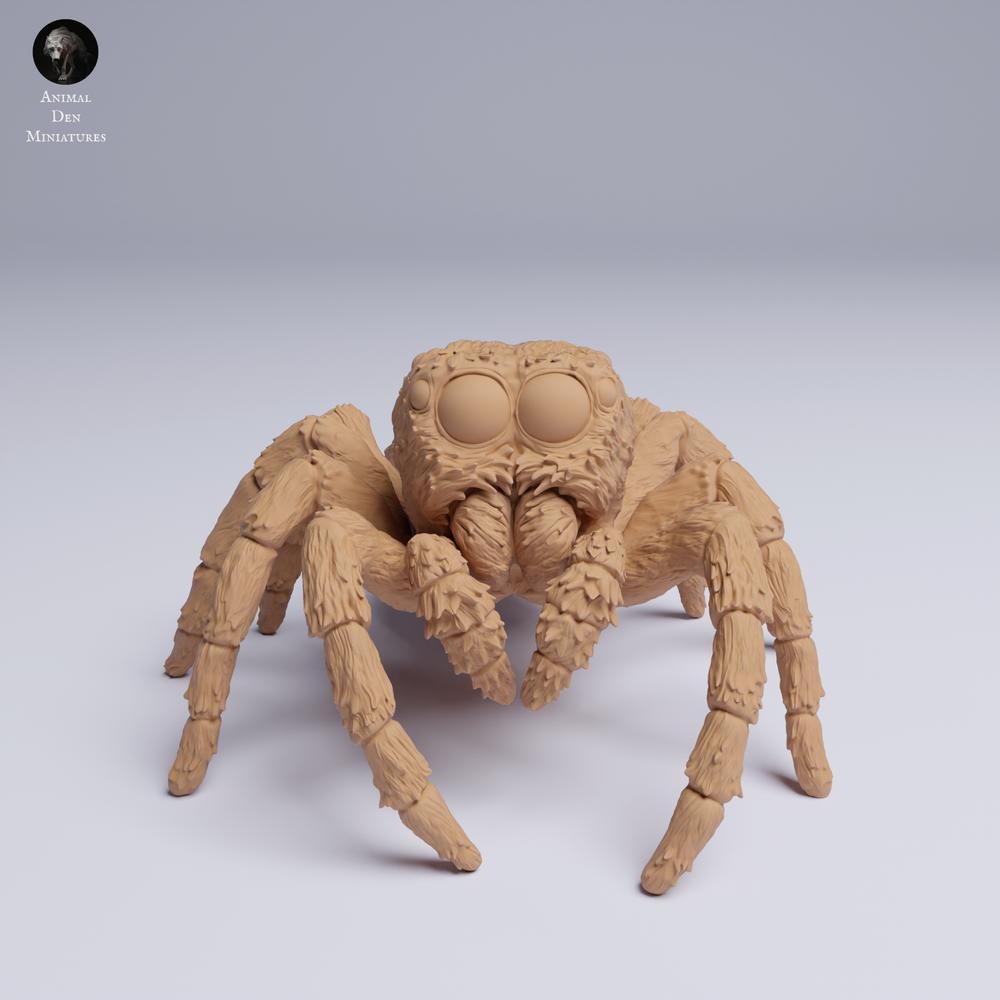 Productfoto dierenfiguur Animal Den Miniatures 2: spinnenfiguur: goudenoog-springspin (25_05_02)