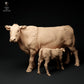 Productfoto Dierfiguur Diorama, Modelbouw: 0: Boerderij Dierfiguur: Koe en Kalf - Red Devon Koe