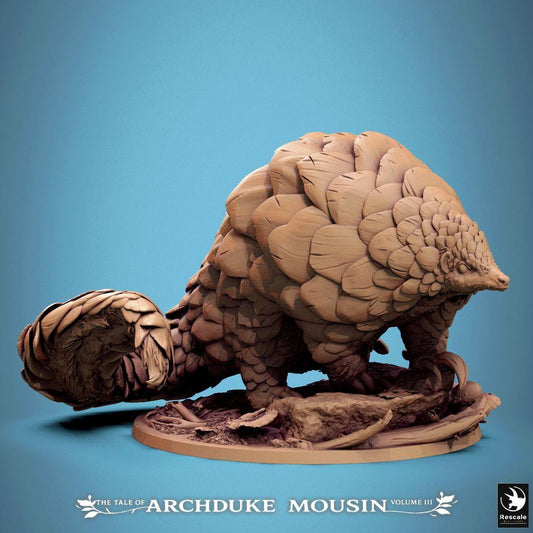 Productfoto Tabletop 28mm Lord of the Print (LotP) 0: Tabletop Miniatuur: Dire-Pangolin, Schubbeest en Pantserdier, Aardwroeter, Wachtersbeest, Dungeon-beest, Baasmonster (25_07_B1)