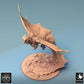 Productfoto Tabletop 28mm Lord of the Print (LotP) 0: Tabletop Miniatuur: Legendarische Messingdraken (Brass Dragon), Grote Draak in Vlucht, Vliegende Draak, Draakmodel, Rollenspelminiatuur, Bossmonster (24_08_I)
