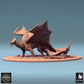 Productfoto Tabletop 28mm Lord of the Print (LotP) 0: Tabletop Miniatuur: Grote Draak Wyvern, gedoken gevechtspositie met uitgespreide vleugels, Bossmonster Draakfiguur (24_08_A4)