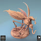 Productfoto Tabletop 28mm Lord of the Print (LotP) 0: Tabletop Miniatuur: Gehoornde Beestenrijder op enorme Muggenbeest - Insectenmonster, Vliegend Beest, Zwermdemon - E5 Dravon Pursuit (24_08_E5)