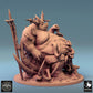 Productfoto Tabletop 28mm Lord of the Print (LotP) 0: Tabletop Miniatuur: Pestdemon Ziektevorst, Chaos-Groote Demon en Tentakel-Abominatie met Tweehandig Zwaard en Standaard, Baasmonster (24_08_B2)
