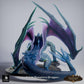 Productfoto Tabletop 28mm Lord of the Print (LotP) 0: Tabletop Miniatuur: Saphirdrache (Sapphire Dragon, volwassen), Kristalldrache, Edelsteen-Draak, Grote Draak, Bossmonster, klaar om te springen, Ademaanval (26_03_C1)