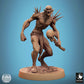 Productfoto Tabletop 28mm Lord of the Print (LotP) 0: Tabletop Miniatuur: Wilde Ghoul-Kampioen, demonisch wezen, baas-monster en close-combat vechter met schedelknuppel en botstekels (24_11_B35)