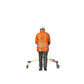 Productfoto 0: Wegenwerker met meetwagen: Landmeter op de bouwplaats
