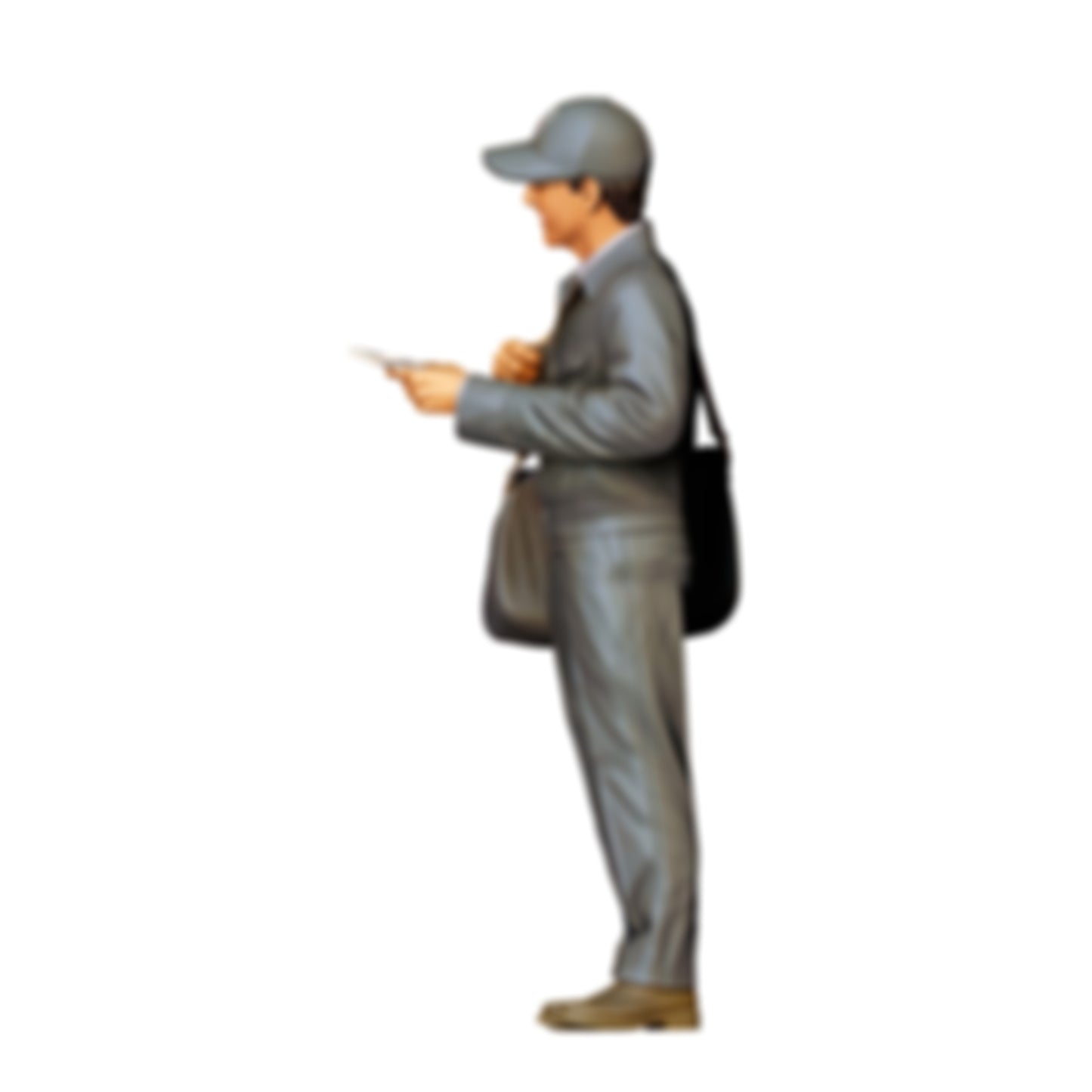 3DP Miniatures 2: Stehende Figur: Handwerker im Overall mit Werkzeugtasche & Dokument (Ref. Nr. 462)