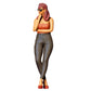 3DP Miniatures 0: Stehende Figur: Frau mit Sonnenbrille, trägerlosem Top & hochgeschnittener Hose (Ref. Nr. 471)