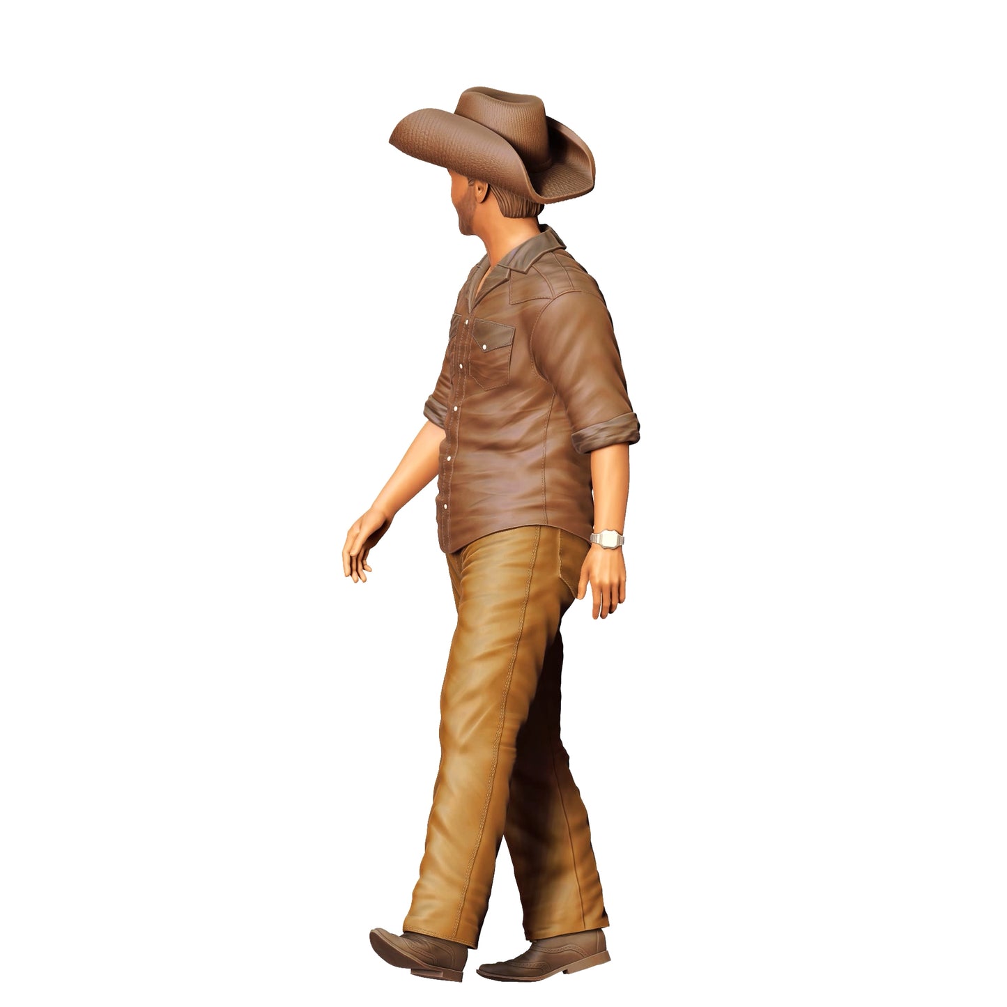 Productfoto 0: Cowboy: Jongeman met cowboyhoed en shirt
