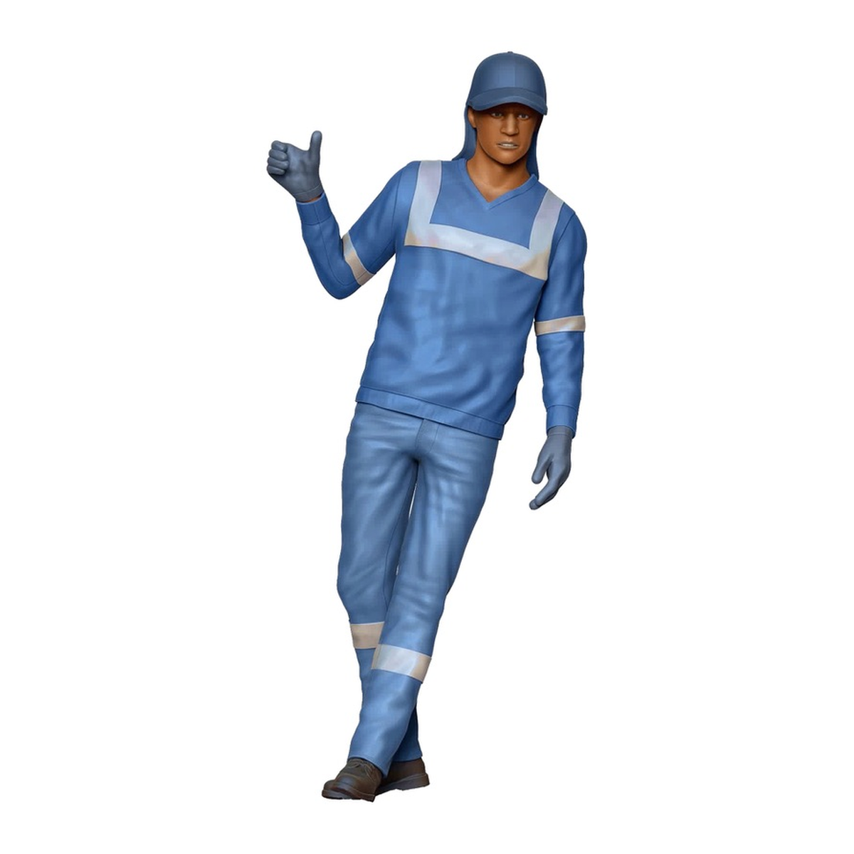 3drifter-miniatures Müllabfuhr & Müllmänner Figurenansicht 2