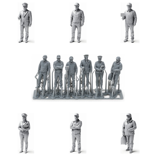 3drifter-miniatures Modellbahn Gleisarbeiter Hauptbild