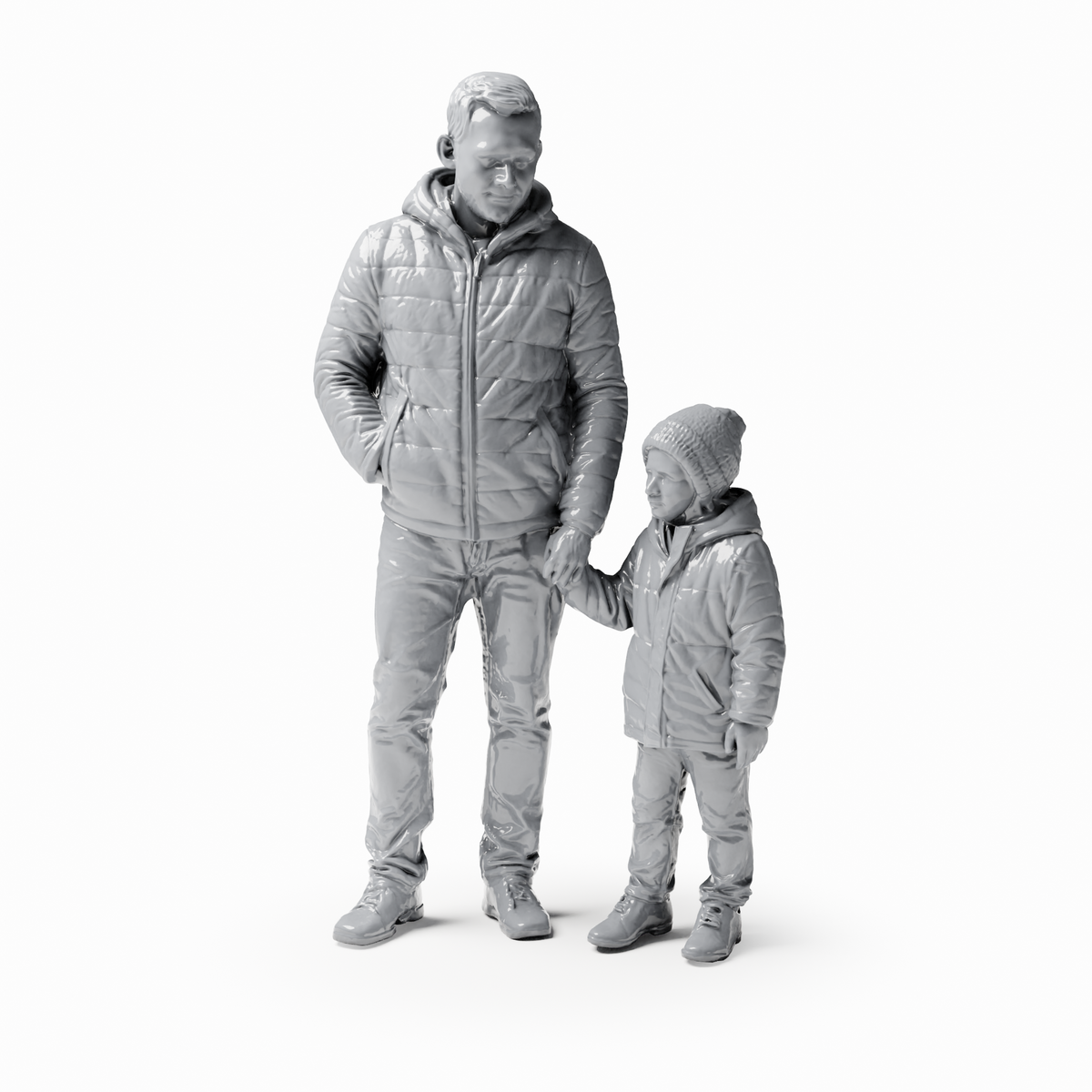 3drifter-miniatures Passanten & Kinder Figurenansicht 2