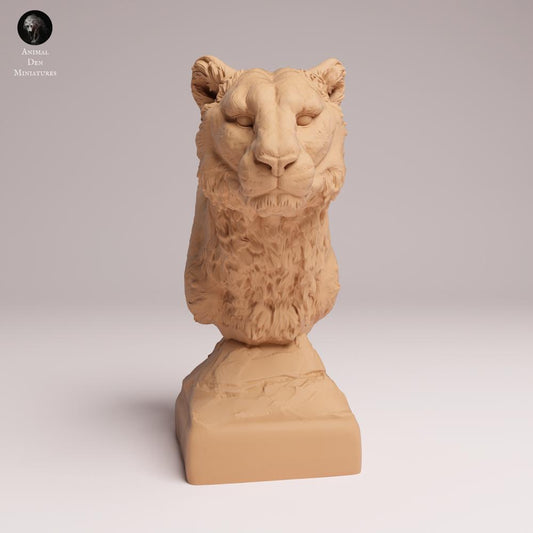 Productfoto dierenfiguur Animal Den Miniatures 0: Wilddierfiguur: Amoerluipaard - buste (25_07_20)