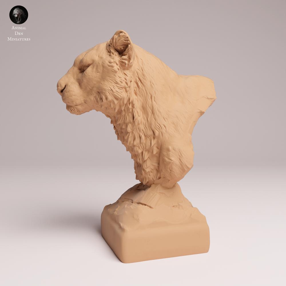 Productfoto dierenfiguur Animal Den Miniatures 1: Wildedierfiguur: Amoerluipaard - buste (25_07_20)