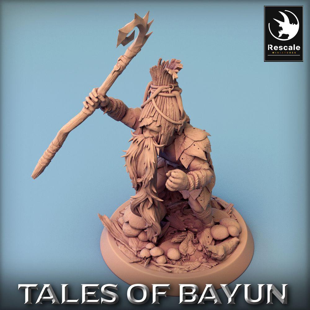 Productfoto Tabletop 28mm Lord of the Print (LotP) 0: Tabletop Miniatuur: Dwergspeerdrager, Stamleider, Sjamaan, Berserkerleider (24_01_A1)