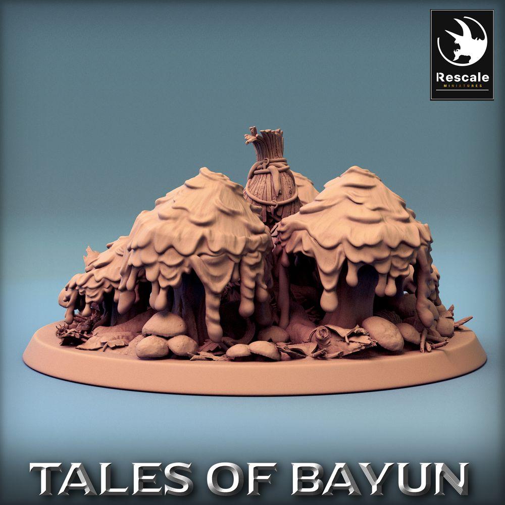 Productfoto Tabletop 28mm Lord of the Print (LotP) 0: Tabletop Miniatuur: Borovichok Verberg - Bos Sjamaan in Paddenstoelenbos, Druïde, Bewaker van het Hain, Paddenstoelen Tovenaar Diorama (24_01_A3)