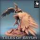 Productfoto Tabletop 28mm Lord of the Print (LotP) 0: Tabletop Miniatuur: Harpyie / Harpy in Sturzflug, Sirenenkoningin, gevleugelde demon, luchtjagerin (24_01_I5)