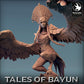 Productfoto Tabletop 28mm Lord of the Print (LotP) 0: Tabletop Miniatuur: Harpy Harpy - gevleugelde krijgerin, Harpijenkoningin, Baasmodel (24_01_I7)