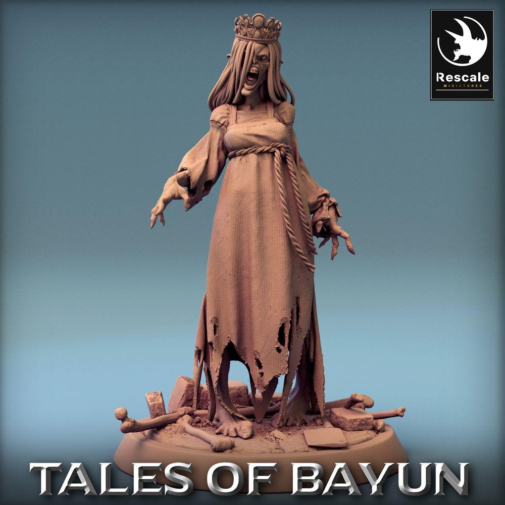 Productfoto Tabletop 28mm Lord of the Print (LotP) 0: Tabletop Miniatuur: Kikimora Prinses, Banshee Geestenheks, vervloekte Dodenbruid, ondode Edelvrouw (24_01_F2)