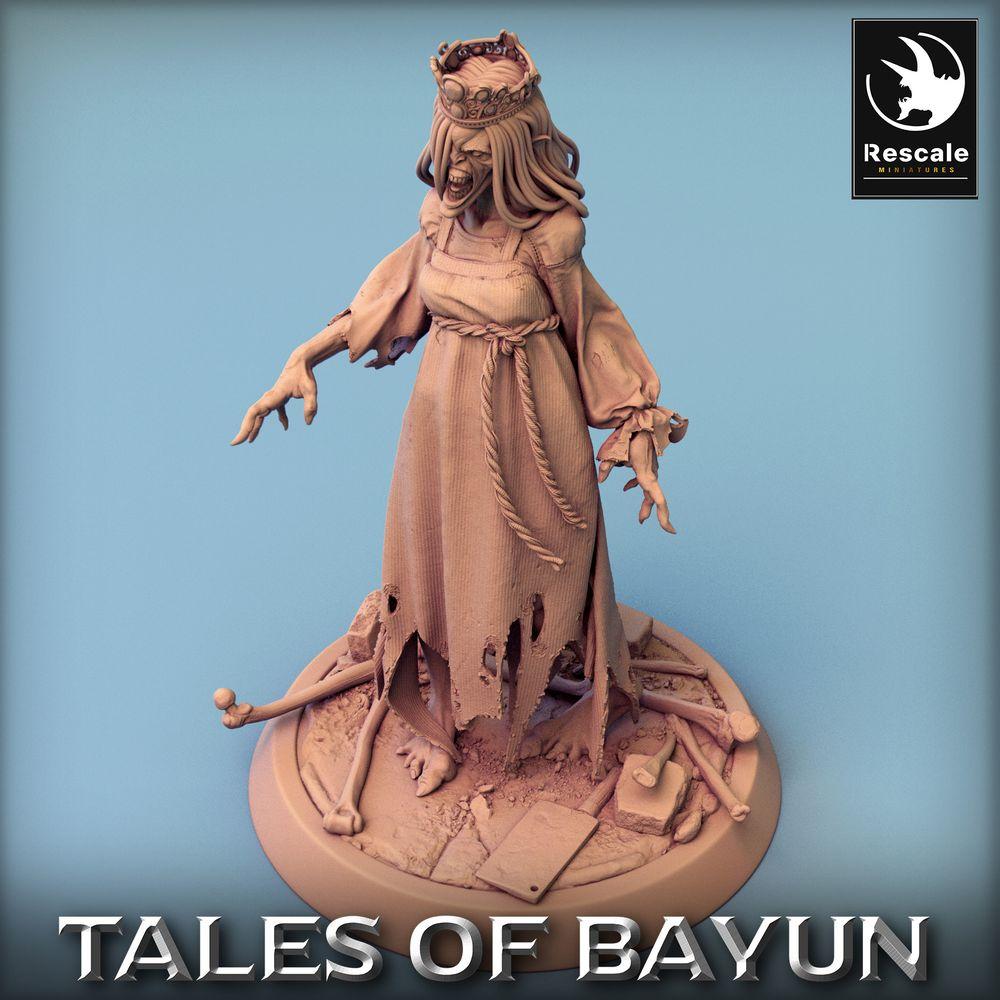 Productfoto Tabletop 28mm Lord of the Print (LotP) 0: Tabletop Miniatuur: Kikimora Prinses, Banshee Geestenheks, vervloekte Dodenbruid, ondode Edelvrouw (24_01_F2)