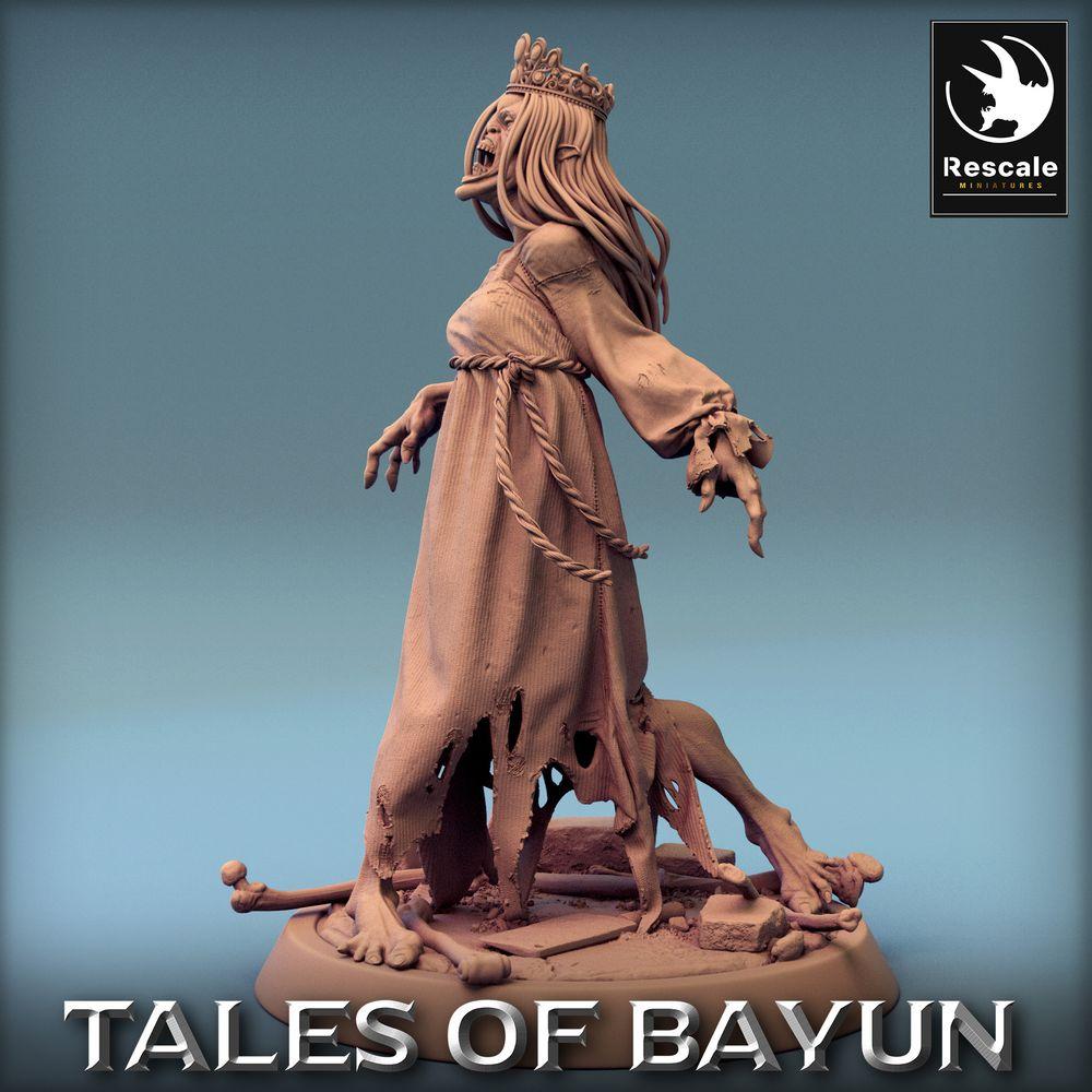 Productfoto Tabletop 28mm Lord of the Print (LotP) 0: Tabletop Miniatuur: Kikimora Banshee - Ondode Prinses, Geestenheerser, Grafheks, Baasfiguur (24_01_F5)