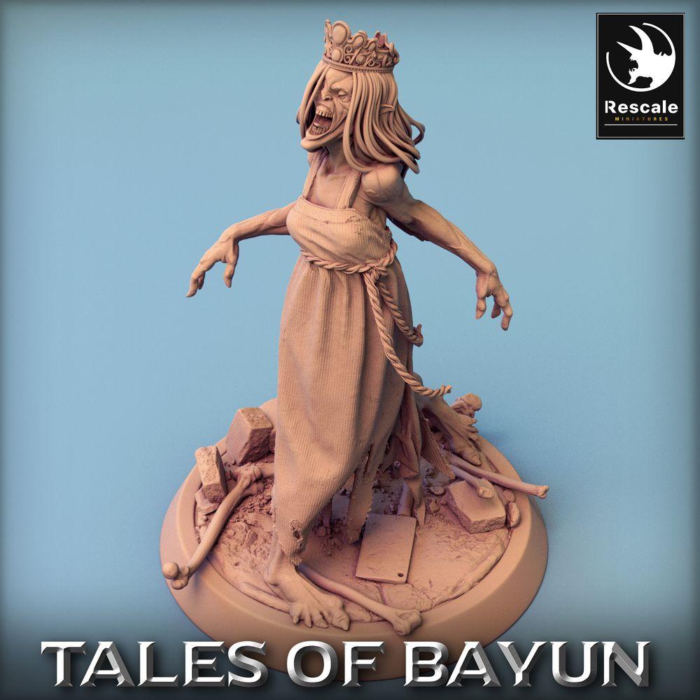 Productfoto Tabletop 28mm Lord of the Print (LotP) 0: Tabletop Miniatuur: Kikimora Banshee - Ondode Prinses, Geestenheerser, Grafheks, Baasfiguur (24_01_F5)