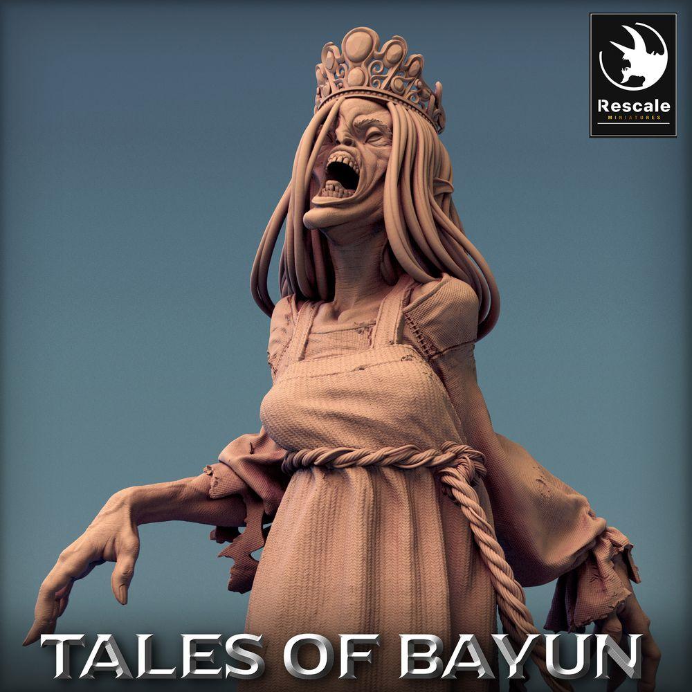 Productfoto Tabletop 28mm Lord of the Print (LotP) 0: Tabletop Miniatuur: Kikimora Banshee - Ondode Prinses, Geestenheerser, Grafheks, Baasfiguur (24_01_F5)