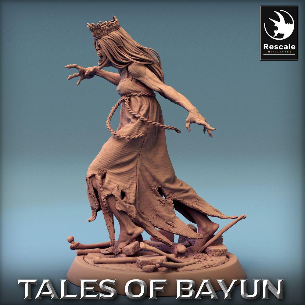 Productfoto Tabletop 28mm Lord of the Print (LotP) 0: Tabletop Miniatuur: Ondode Prinses, Banshee, Wraith, Geestenbruid, Kikimora Prinses (24_01_F4)