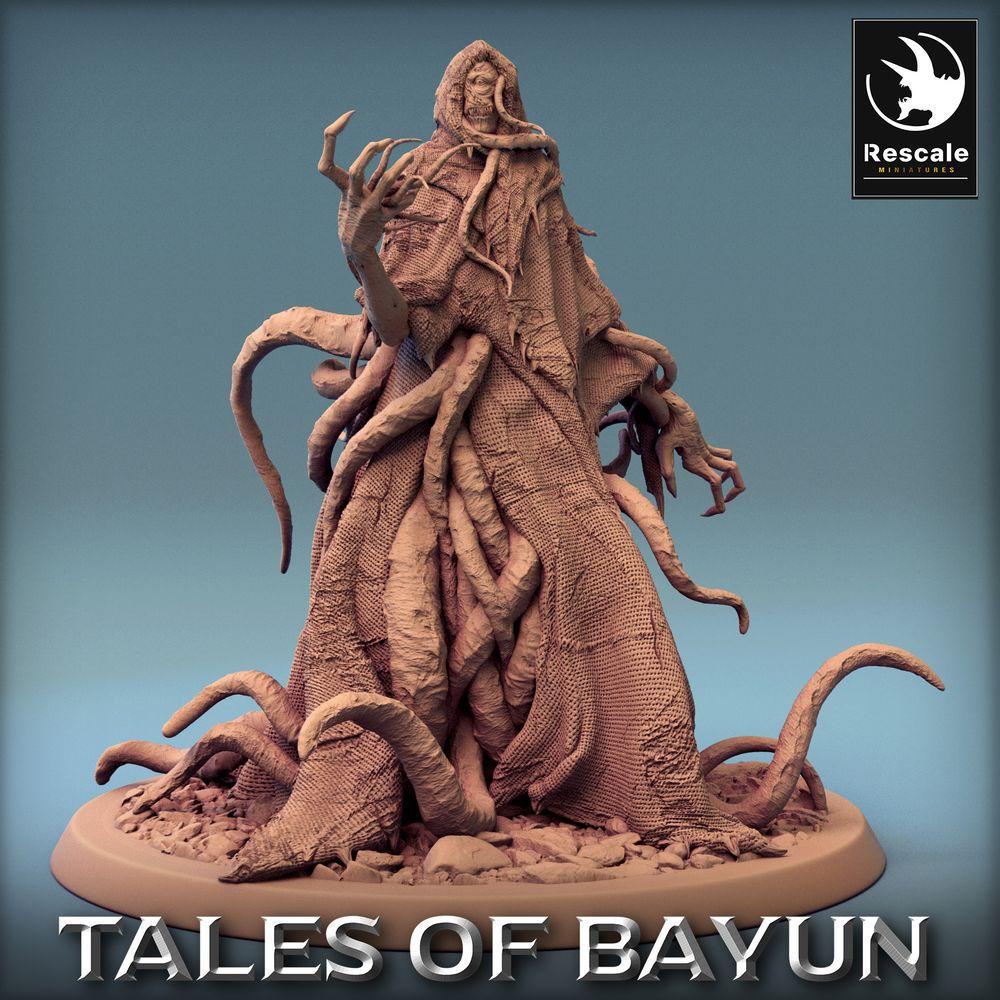 Productfoto Tabletop 28mm Lord of the Print (LotP) 0: Tabletop Miniatuur: Donkere Beschworer, Necromant, Eldritch Cultist, Tentakel-Tovenaar - Liho (24_01_J)